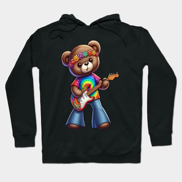 Hippie Bear Hoodie by Out of the world